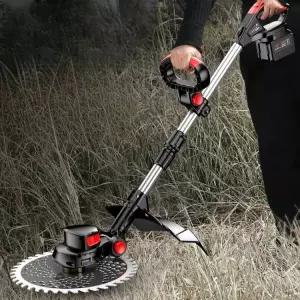 무선 예초기 충전식 잡초제거 깎는 울타리 가지치기 긴풀