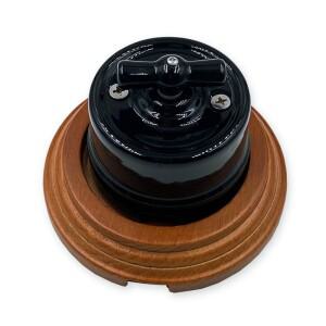 가정 훈장을 위한  벽 빛 검정 세라믹 로터리 스위치 EU 소켓