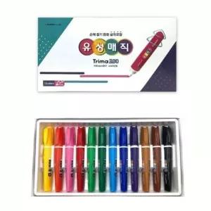 삼각형유성펜 유성마커세트 유성매직펜 12색유성마커 (WFKHQ9U)