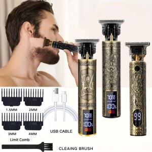 T9 프로페셔널 코털/헤어 트리머 | USB 고속 충전 전기 이발기 0mm 휴대용 남성용 가정용 이발 도구