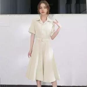 하객원피스 셔츠형원피스 반팔 단정한원피스 러블 WFLQAT9