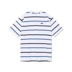 [LEE]스트라이프 트임 티셔츠 블루 LE2402ST25BL 699940