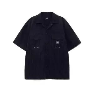 [LEE]립스탑 유틸리티 반팔 셔츠 블랙 LE2402SS06BK 699868