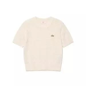 [LEE]우먼 부클 반팔 니트 아이보리 LE2402KT65IV 699645