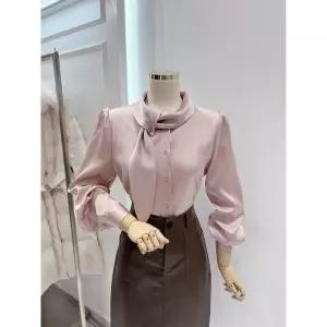 갤러리아 [ab.f.z] 언발 카라 타이 블라우스(ATA1HB35B)