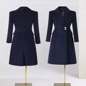 여자코트 모직 블랙 코트 하프 오피스룩 빅 터틀넥 더블 슬림핏 가을 겨울 원템4