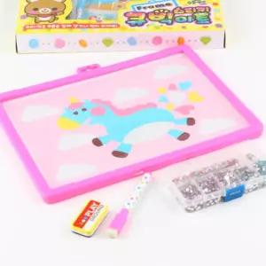 보석십자수 만들기 액자 화이트보드 양면보드 2개 어린이만들기 놀이활동 어린이보석십자수