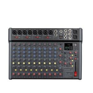 녹음용 DJ 스테이지 노래방 음악 리케이션을 위한 Weymic B-시리즈 프로페셔널 믹서(컴퓨터 녹음 입력용 /USB 드라이브, XLR 마이크 잭, 48V 전원, 프로페셔널용 RCA 출력 포함)