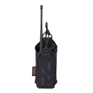 훌륭한 엘리트 스팽커 전술 유니버설 라디오 홀스터 홀더 몰 파우치, 듀티 벨트용 조정 가능, 양방향 워키 토키용 베스트