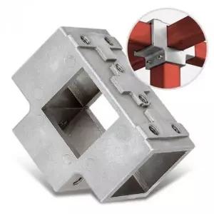 각파이프 연결 소켓 클램프 조인트 브라켓 8개 파이프 고정용