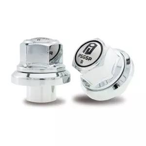 PSGSP 프라임 숏 슬리브 휠 너트 M22x1.5 크롬 허브 파일럿이 장착된 세미 트럭 장착 전면 또는 단일