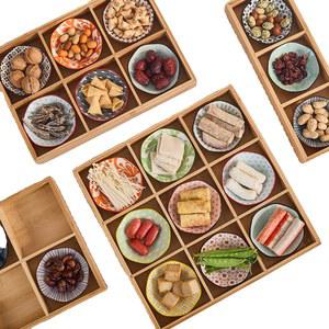 일본식 우드 480X130X55MM 나무틀 왕대 퓨전 9개 사시미봉 포함 접시 회플레이팅