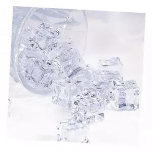 촬영 인조 아크릴 얼음 모형 카페 테리어 소품 가짜 아이스 큐브 디스플레이