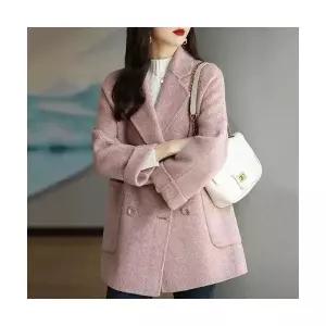 템퍼티샵 여성 추동 모직 코트 하프 도톰 체크 SOH4