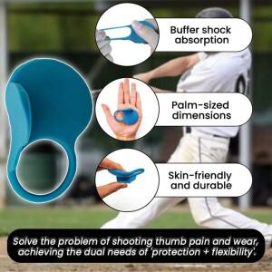 1개 야구 엄지 보호대 실리콘 배팅 그립 악세서리 제어력 향상 및 훈련 장비