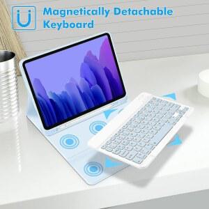 태블릿 아이패드 미니 A7용 SM 커버 4인치 T500/T503/T505/T507/T509용 갤럭시 A7 포함 탭 키보드 10 케이스