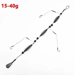 낚시대수리 낚시 후크 인공 미끼 케이지 세트 피더 Baitholder Anzol Peche 메기 지그 잉어 태클 15g-40g