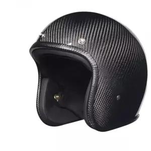 반모 카본 헬멧 빈티지 레트로 스쿠터 가벼운 바이크 클래식