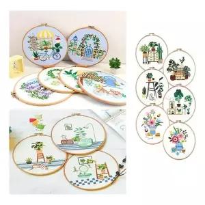 키밍 382OKU15 드로잉 프랑스자수 DIY 패키지 수작업 자수키트