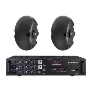 EV EVID 6.2 6인치 스피커 2개 2채널앰프 매장 카페 회의실 강의실 스피커 앰프