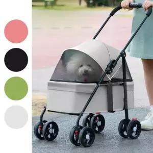 접이식 강아지 유모차 시트 분리형 애견 웨건 개모차