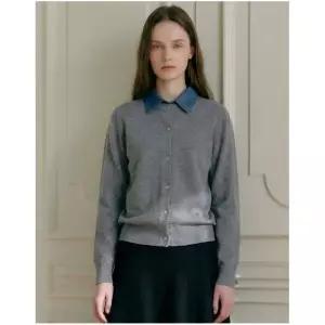 레노마레이디 [더레노마] 카라 배색 니트 가디건-R2F42KCD070