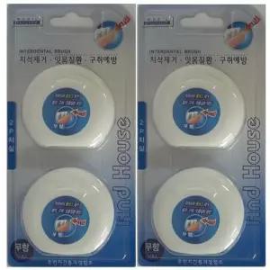 50M 무향 치간칫솔 N2P가는치실 4개