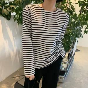 [미아마스빈]자카리 스트라이프 티셔츠