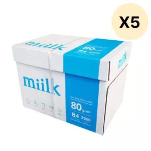 밀크 B4 용지 복사 대용량 학교 학원 80g 2500매 5박스 BNA
