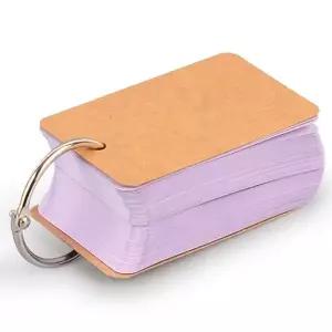 메모장 보라 미니 단어장 100매 무지 영어 암기장 (KYR-WD7193F)