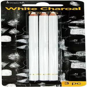 브루사스 프로페셔널 화이트 연필 세트 - 스케치 3피스 하이라이트 드로잉 음영 처리 블렌딩 추가를 위한