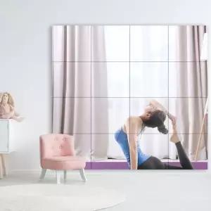 간편 간단 접착식 붙이는 다용도 안심 안전 벽거울 (KYR-WCF6CE4)