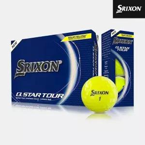 [하프클럽/]던롭스포츠코리아정품2024 스릭슨 Q-STAR 투어 5 골프볼옐로우3피