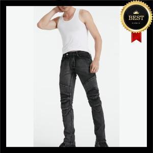 오토바이 청바지 남성용 레트로 캐주얼 모터바이크 라이딩 팬츠 오프로드 방수 CE 실리콘 보호 장비 포함