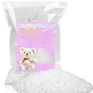 RAINFLOW 420g / 14.8온스 플라스틱 스터핑 비즈 - 무게의 폴리 펠릿, 폴리에틸렌 필러 비즈, 동물, 필링 베개, 빈 백, 동물 장난감, 공예품