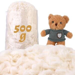 ZXIIXZ 1.1파운드 동물용 면 충전재, (7온스-4.4파운드) 프리미엄 천연 베개 쿠션 충전재용 따뜻한 배팅 섬유 가정용 DIY 공예용 500g