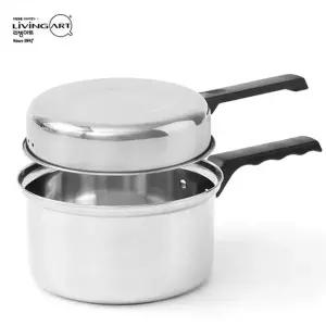 라면 조리 냄비 스테인리스 손잡이 1인용 스텐 라면 냄비 끓이는 라면웍 휴대용 캠핑용 다용도 가정용 국물