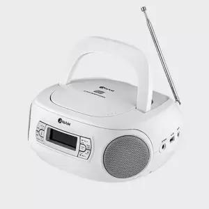 레트로 휴대용 cd 플레이어 블루투스 cd 라디오 교육용 어학용 스피커