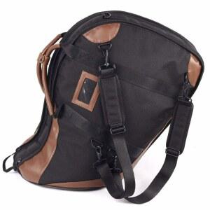 JC 두꺼운 옥스포드 천 방수 스플래시 프렌치 혼백 분할 바디 혼 케이스 통합 스타일 박스 커버 백팩/휴대용 황동 악기 케이스(통합 블랙 혼백)