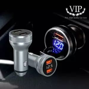 풀메탈 LED 듀얼포트 QC 3.0 차량용 고속충전기 차량용고속충전기 스마트폰충전기 자동차휴대폰충전기