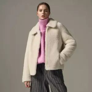 리오벨 [TAG가398,000원]호주산 리얼 램스킨 무스탕 점퍼