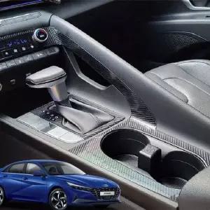 아반떼CN7 스크래치방지 카본 기어패널 컵홀더커버 기어패널커버 자동차스크래치커버 실내몰딩 카본몰딩