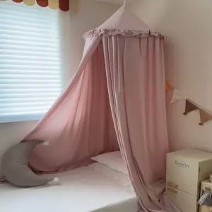 암막 모기장형 침대 가림막 싱글침대용 감성 소품 침실