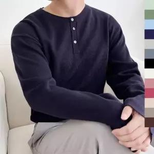 긴팔티 겨울 남자니트 티 남자친구 가을 데이트 봄 (WFKLDLT)