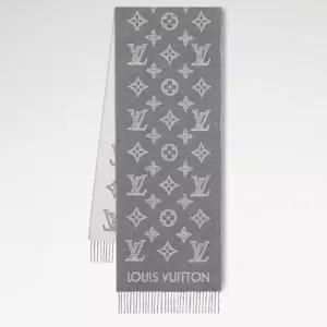 [LOUIS VUITTON]루이비통모노그램 섀도우 스카프 울 캐시미어 남성 머플러 M79126