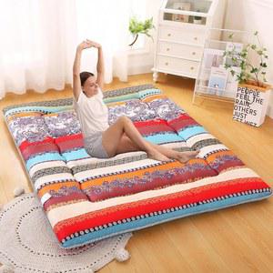 DPRRCX 일본식 바닥 매트리스, 롤업 메모리 폼 다다미 매트 보관이 간편하고 휴대하기 좋은 퓨튼 매트리스(보헤미아, 트윈(80인치 x 36인치)