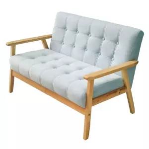 엔틱 단추 소파 원목 거실 버튼 2인 쇼파 대기실 양복점