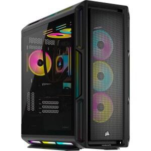 Corsair Vengeance a8200 게이밍 PC u2013 리퀴드 쿨링 AMD Ryzen 7 9800X3D, NVIDIA GeForce RTX 5090 GPU, 64GB 도미네이터 티타늄 RGB DDR5 메모리, 2+4TB M.2 SSD u2013 블랙