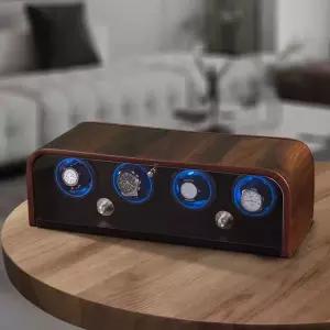 워치와인더 4구 크로노그래프 셰이커 오토매틱 회전 수납함