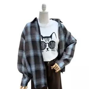 [하프클럽/에잇컨셉]배라 체크 루즈 남방 C26B4FNB007